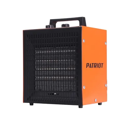 Тепловентилятор электрический Patriot PT Q 5S, оранжевый/черный, 3000 Вт, 25 м2, термостат