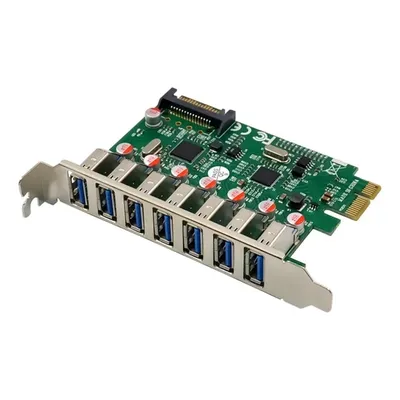 Контроллер USB ORIENT VA-3U7PE, PCI-Ex1, USB 3.2 Gen1, 7 портов