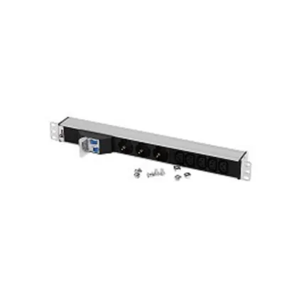 Блок розеток ЦМО Rem-32 R-32-3S-5C13-A-440-K, 32 А, 3×Schuko, 5×IEC C13, 19", алюминий
