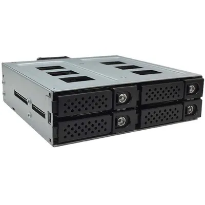 Корзина для накопителей Procase G2-104-SATA3-BK, 4×2,5" SAS/SATA, hot-swap, 1×5,25"