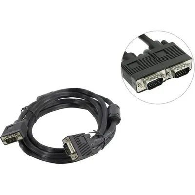 Кабель 5bites APC-133-030, VGA HD15M/HD15M, 3м, ферритовые кольца