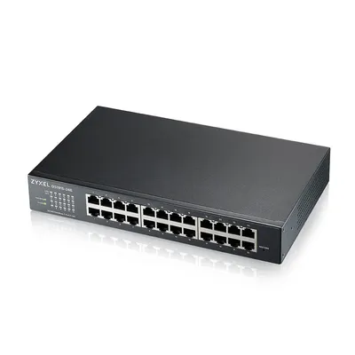 Коммутатор Zyxel GS1915-24E, Smart L2, 24×1GbE, 1U, без вентилятора