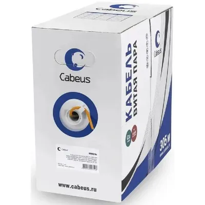 Кабель Cabeus UTP-4P-Cat.6-SOLID-LSZH, U/UTP кат.6, 4 пары 23 AWG, 305 м