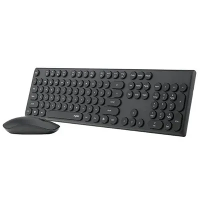 Комплект клавиатуры и мыши Rapoo X260S-BL, беспроводной, USB, черный