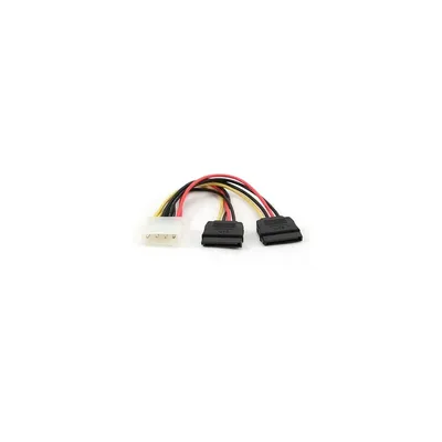 Кабель питания SATA Gembird CC-SATA-PSY-0.3M, Molex 4-pin — 2× SATA 15-pin, 0,3 м