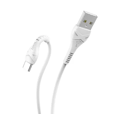 Кабель Hoco HC-10512, USB Type-C, 1м, 2.4А, белый
