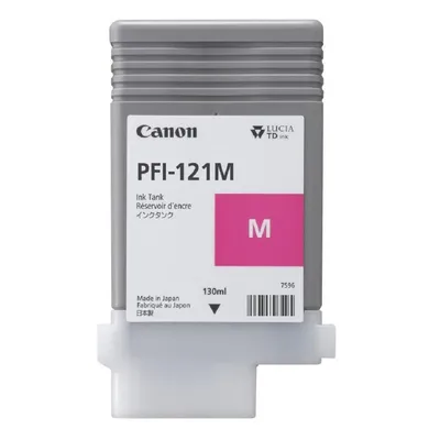 Картридж Canon PFI-121 M, пурпурный, 130 мл, для imagePROGRAF TM250/TM255/TM350/TM355