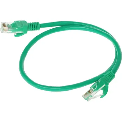 Патч-корд Exegate EX258383RUS, UTP Cat.5e, 0.5м, RJ45, зеленый