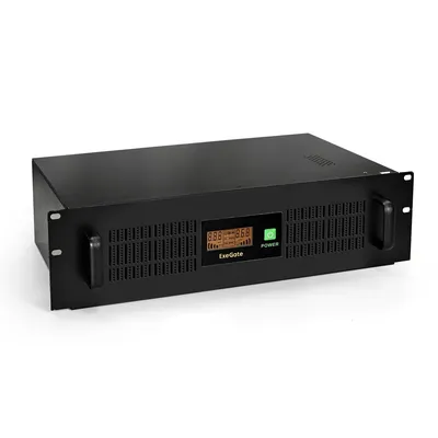 ИБП ExeGate ServerRM UNL-1500.LCD.AVR.4C13.RJ.USB.3U, 1500 ВА/900 Вт, 3U