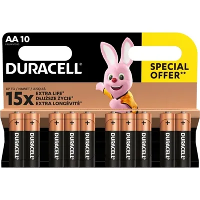 Батарейка Duracell B0064942, AA, 10 шт