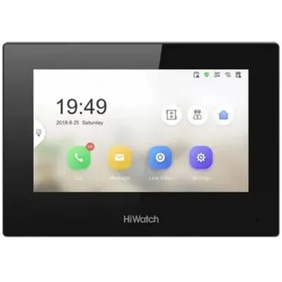 Видеодомофон Hikvision VDP-H3212WB, 7" TFT 1024x600, Wi-Fi, PoE, до 8 камер