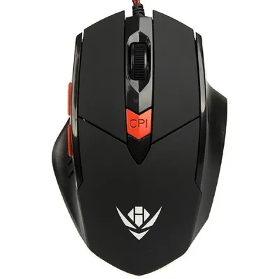 Мышь Dialog MOG-11U, проводная, USB, 6 кнопок, черная