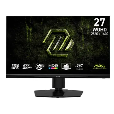 MSI MAG 27" 272QPF E20 Black {IPS 2560x1440 200Hz 0.5ms 300cd 2xHDMI DisplayPort HAS Pivot Vesa}
