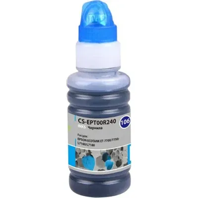 Чернила Cactus CS-EPT00R240, голубой, 70 мл, для Epson L7160/L7180