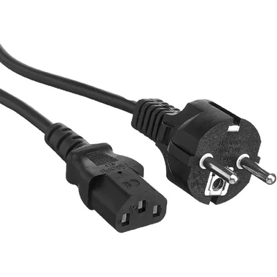 Кабель питания ExeGate PC-1,2 OfficePC 450W, Schuko–IEC C13, 1.2 м, 230 В