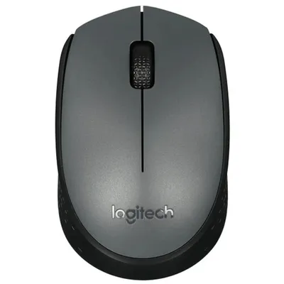 Мышь Logitech M170, беспроводная RF 2.4 GHz, оптическая, 1000 DPI, серая