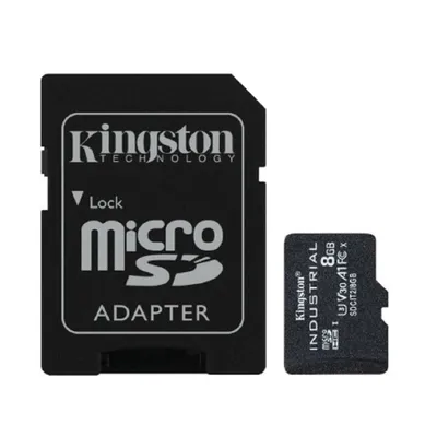 Карта памяти Kingston SDCIT2/8GB, microSDHC 8 ГБ, Class 10, UHS-I, Industrial