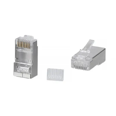 Коннектор Cabeus 8P8C-SH-C6-TWP, RJ-45, Cat.6/7, экранированный