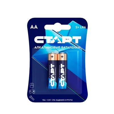 Батарейки СТАРТ LR6-BL2, AA, алкалиновые, 1,5 В, 2 шт.