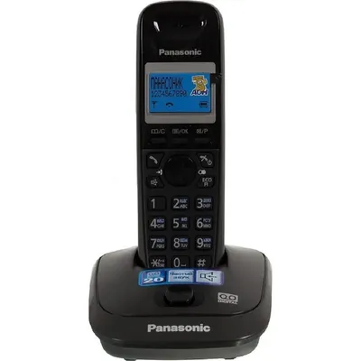 Радиотелефон Panasonic KX-TG2521RUT, DECT, АОН, автоответчик, 1 трубка