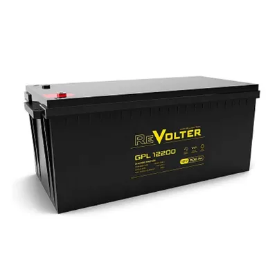 Аккумулятор ReVolter GPL 12200, 12В, 200Ач, AGM