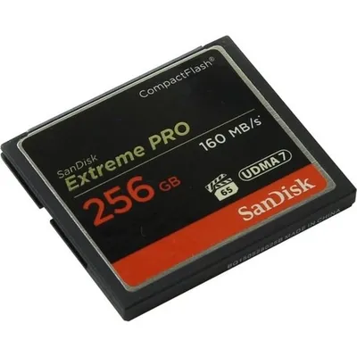 Карта памяти SanDisk Extreme Pro CF SDCFXPS-256G-X46, 256ГБ, UDMA 7