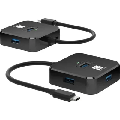 USB-хаб 5bites HB34C-316BK, 4 порта USB 3.0 Type-C