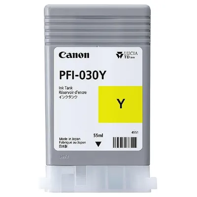 Картридж струйный Canon PFI-030 Yellow (3492C001AA), 55 мл
