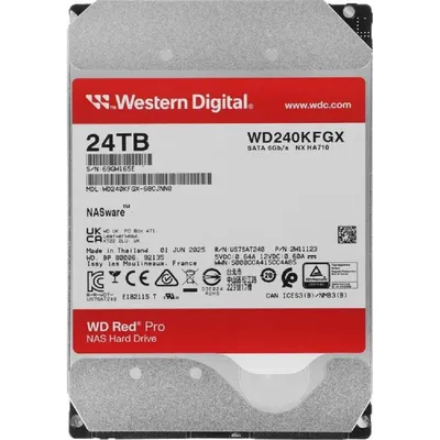 Жесткий диск Western Digital WD240KFGX, 24TB, SATA III, 7200rpm, 3.5"
