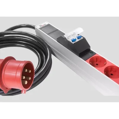 Блок розеток REM R-3x16-30S-I-1820-3-3PN, 3ф, 16A, 30×Schuko, PDU