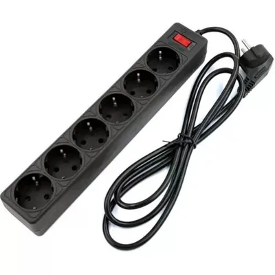 Сетевой фильтр 5bites SP6B-530, 6 розеток, 3 м, черный
