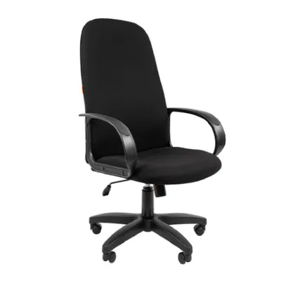 Кресло офисное Chairman 279, ткань T08, чёрный, до 120 кг, с качанием