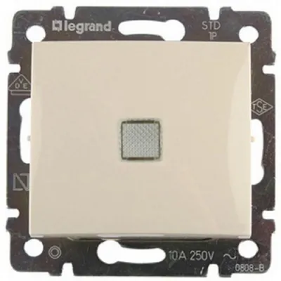 Выключатель Legrand Valena 774310, 1-клавишный, с подсветкой, 10 А, скрытый