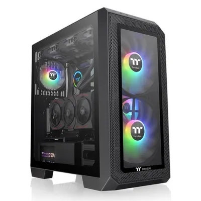 Корпус Thermaltake View 300 MX CA-1P6-00M1WN-00, Mid-Tower, E-ATX, без БП, чёрный