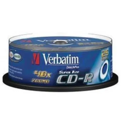 Диск CD-R Verbatim 43352, 700MB, 52x, 25шт