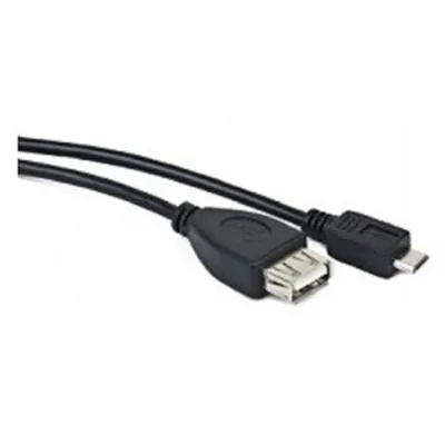 Кабель Gembird A-OTG-AFBM-001, USB 2.0 OTG, USB-A (F) — micro-USB (M), 0,15 м