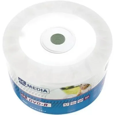 Диски MyMedia DVD-R 4.7Gb 16x Pack wrap (50шт) Color Printable (69202)