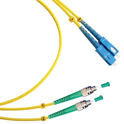 Патч-корд оптический Cabeus FOP(d)-9-FC/APC-SC/UPC-20m, duplex, 9/125, 20 м, LSZH