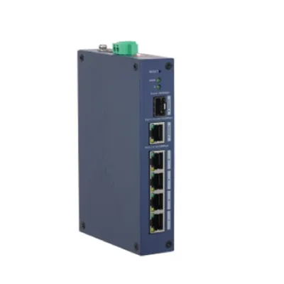 Коммутатор Dahua DH-CHS4106-4ET, 4×100 Мбит/с + 1×1 Гбит/с + 1×SFP, L2, IP30