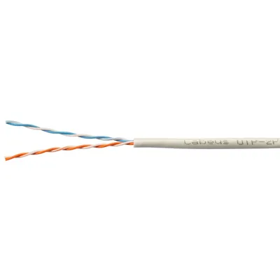 Кабель витая пара Cabeus UTP-2P-Cat.5e-SOLID-GY-500, U/UTP Cat.5e, 2 пары, 500м