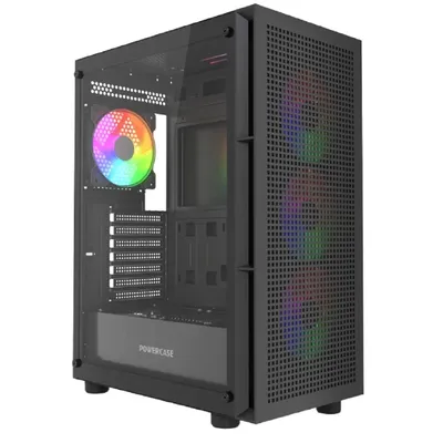 Корпус PowerCase CMAEA17-A4, Mistral EA17, ATX, TG, 4×120мм ARGB PWM
