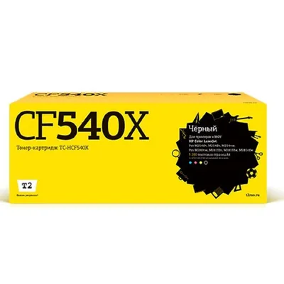 Картридж T2 TC-HCF540X, CF540X, черный, 3200 стр.