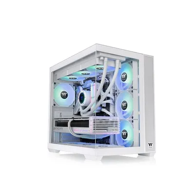 Корпус Thermaltake View 380 TG ARGB Snow CA-1Z2-00M6WN-00, ATX, белый, без БП