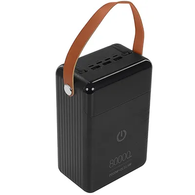Powerbank Perfeo PF_C3699, 80000 мАч, PD+QC 3.0, Type-C, Lightning, 3 USB