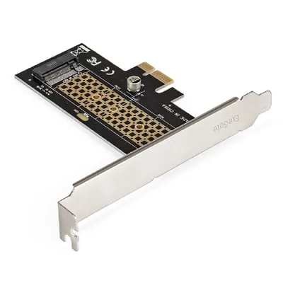 Переходник ExeGate EXE-597, M.2 M key → PCI-E x1, планки full/low profile