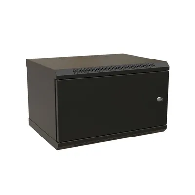 Шкаф настенный WRline WR-TW-0945-SR-RAL9004, 9U, 600×450мм, черный