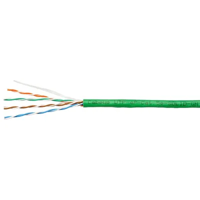 Кабель Cabeus UTP-4P-Cat.5e-SOLID-LSLTx-GN-100, UTP Cat.5e, 100м, зелёный
