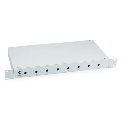 Кросс оптический Cabeus FO-19-8ST, 19", 1U, 8 портов ST/FC, сталь