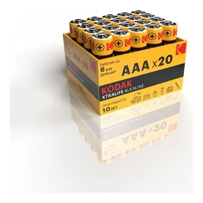 Батарейки Kodak LR03-20 Bulk Xtralife Alkaline (20/360/34560) (20 шт. в уп-ке)