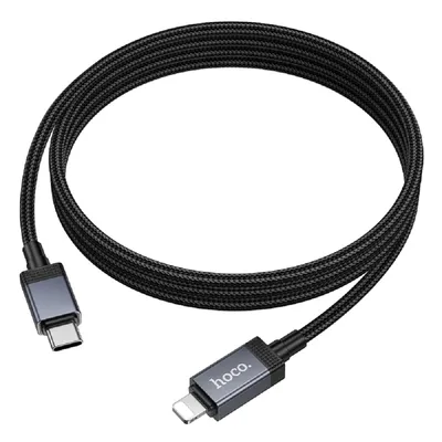 Кабель Hoco HC-55064, Type-C/Lightning, 2.4A, 27Вт, с дисплеем, 1м, черный